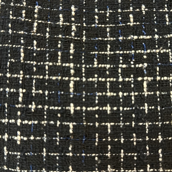 J. Crew A-line Tweed Skirt Black White & Blue Career Preppy Staple Sz 2 - Picture 10 of 13